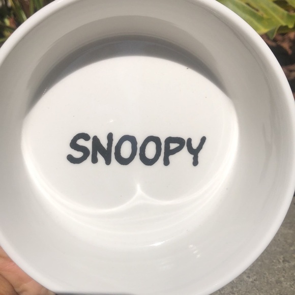 Peanuts Suppertime SNOOPY Dog Bowl - Picture 2 of 2